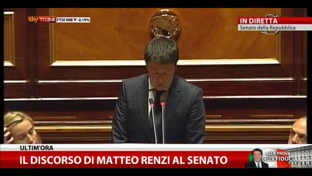 Il discorso di Matteo Renzi al Senato - (parte 1) - video