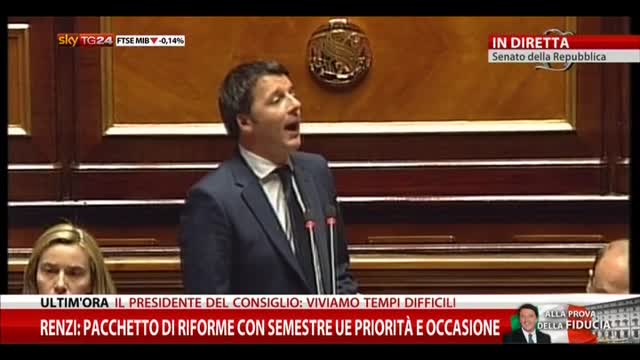 Il discorso di Matteo Renzi al Senato (parte 2) - video