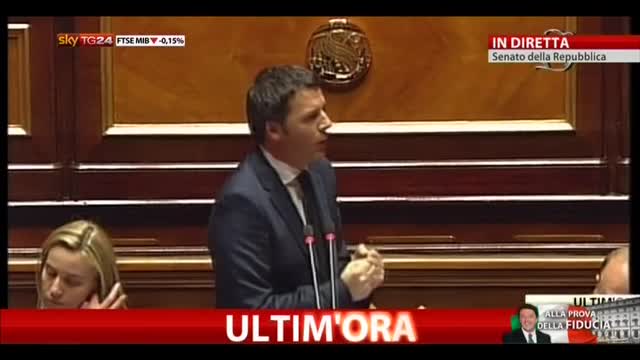 Il discorso di Matteo Renzi al Senato (parte 3) - video