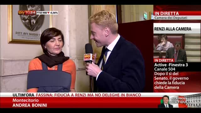 Fiducia Renzi Camera, le parole di Renata Polverini