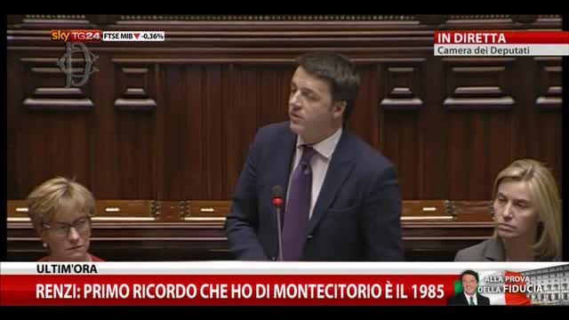 L'intervento di Renzi alla Camera (parte 1)