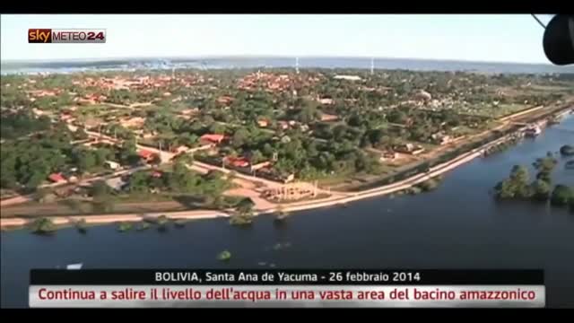 Bolivia, sale livello acqua nell'area del bacino amazzonico