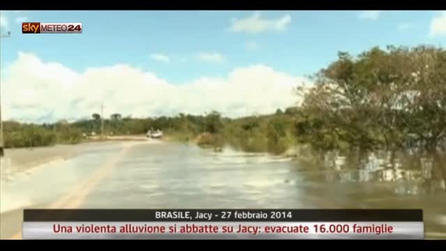 Brasile Jacy: violenta alluvione, evacuate 16.000 famiglie
