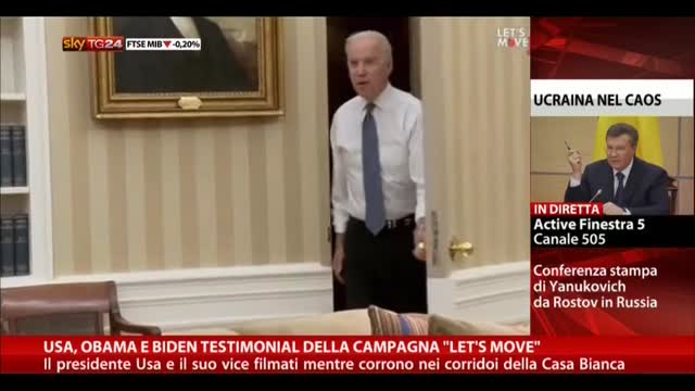 Usa, Obama e Biden testimonial della campagna "Let's movie"