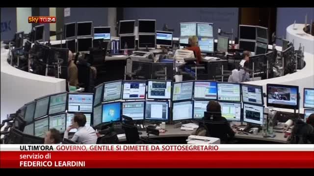 Borse europee in profondo rosso, Milano perde il 3,3%