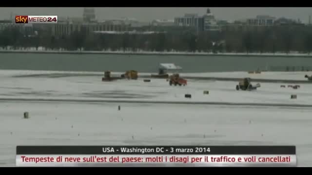 USA: tempeste di neve est del Paese, molti voli cancellati