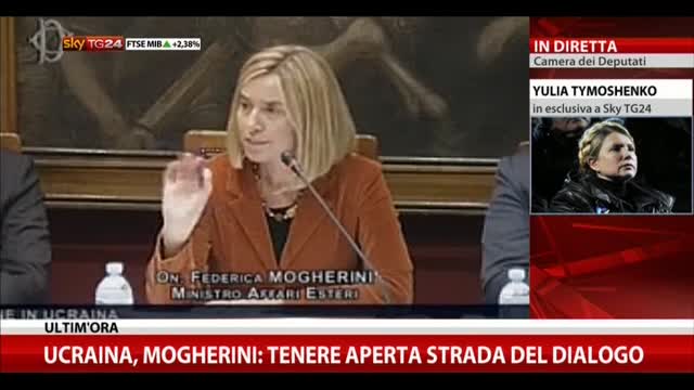 Ucraina,Mogherini: cercare contatto diretto tra Mosca e Kiev