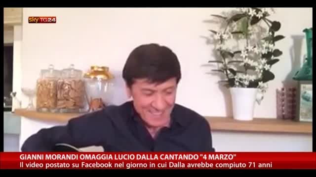 Gianni Morandi omaggia Lucio Dalla cantando "4 Marzo"
