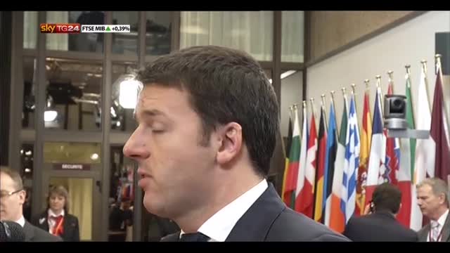 Renzi: "L'Italia sa benissimo cosa deve fare"