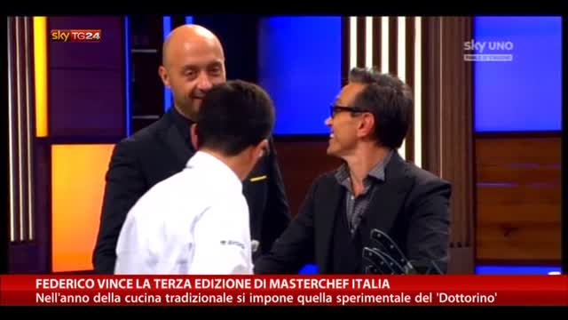 Federico vince la terza edizione di Masterchef Italia