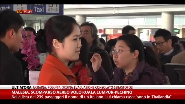 Malesia, scomparso aereo volo Kuala Lumpur-Pechino