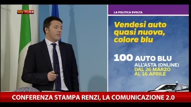 Conferenza stampa Renzi, la comunicazione 2.0