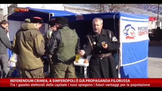 Referendum Crimea, a Simferopoli già propaganda filorussa