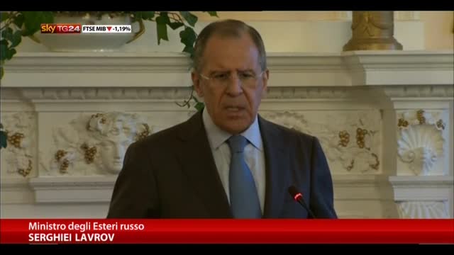Lavrov: Nessun piano di ingerire negli affari dell'Ucraina