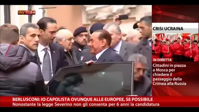 Berlusconi: io capolista ovunque alle Europee, se possibile