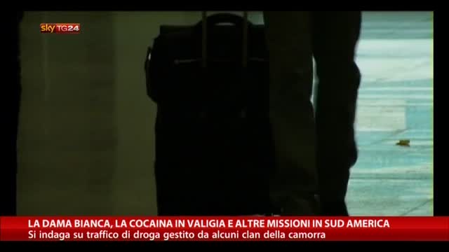 La Dama Bianca, cocaina in valigia e missioni in Sud America