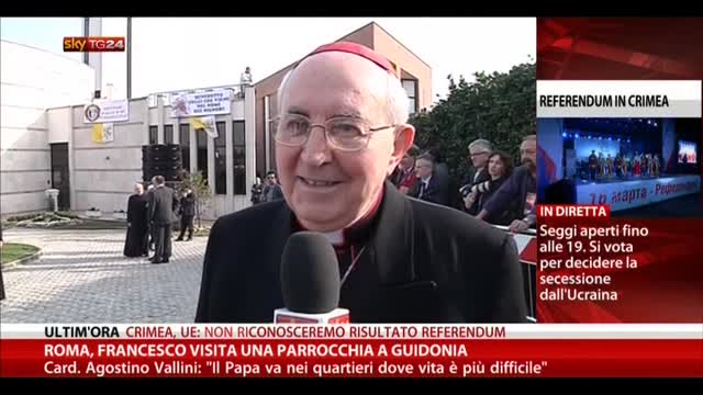 Roma, Francesco visita una parrocchia a Guidonia