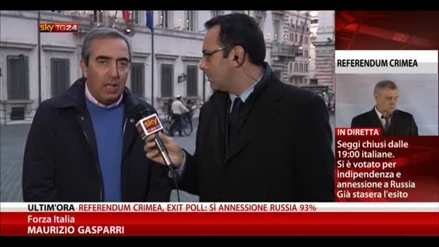 Lavoro,Gasparri: vedremo se Renzi regge a ricatto Cgil