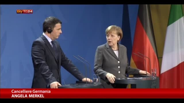 Merkel: molto colpita, con Renzi riforme strutturali