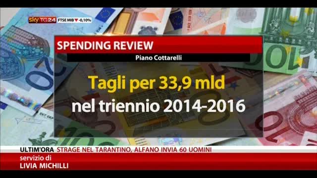 Spending review, tagli per 34 miliardi nel 2014-2016