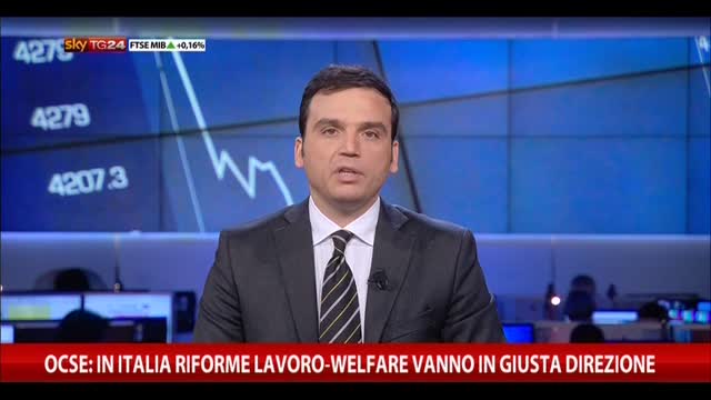 OCSE, in Italia riforme lavoro-welfare in giusta direzione