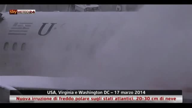 Usa, nuova irruzione di freddo polare su stati atlantici