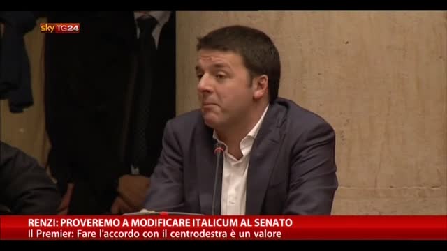 Renzi: Proveremo a modificare Italicum al Senato