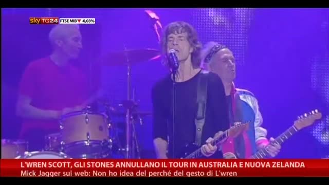 L'Wren Scott, Stones annullano tour Australia e New Zealand