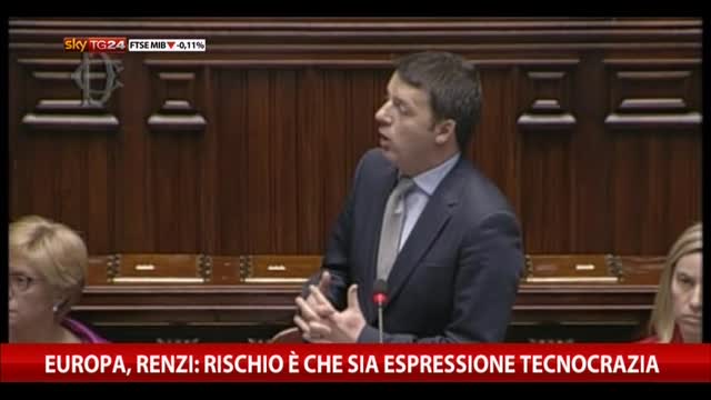 Europa, Renzi: "Rischio che sia espressione di tecnocrazia"