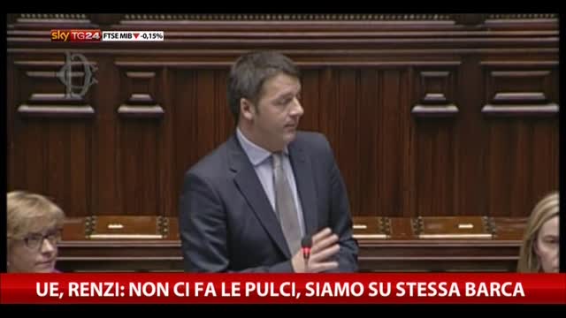 Ue, Renzi: non ci fa le pulci, siamo sulla stessa barca