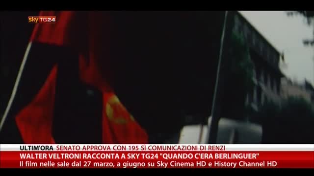 Veltroni racconta a Sky TG24 "Quando c'era Berlinguer"