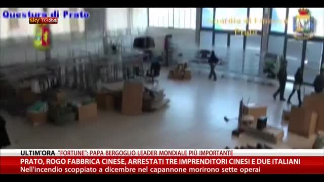 Prato, rogo fabbrica cinese: arrestati 3 cinesi e 2 italiani