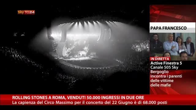 Rolling Stones a Roma, venduti 50 mila ingressi in due ore