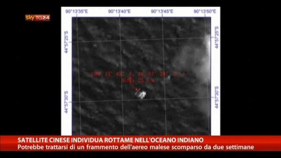 Satellite cinese individua rottame nell'Oceano indiano