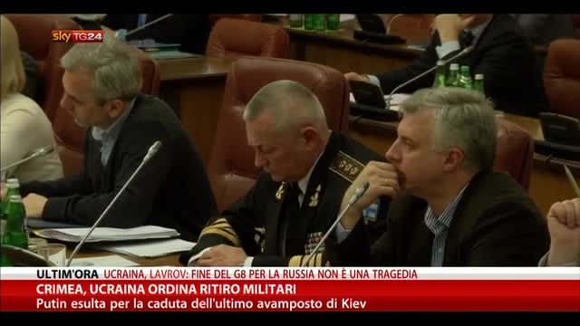 Crimea, Ucraina ordina ritiro militari