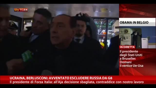 Ucraina, Berlusconi: avventato escludere Russia da G8