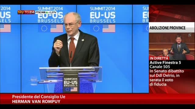 Crisi Ucraina, parla Van Rompuy