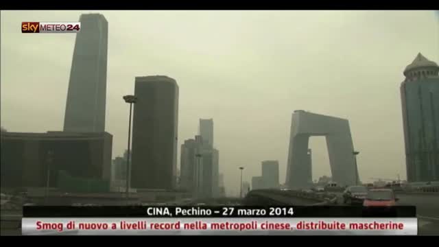 Smog di nuovo a livelli record nella metropoli cinese