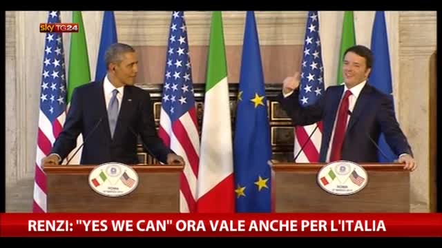 Renzi: "Yes we can" vale anche per noi in Italia
