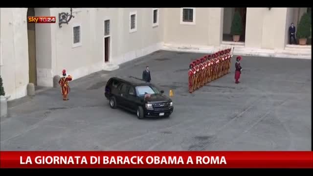 La giornata di Barack Obama a Roma