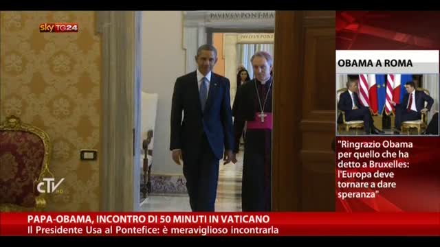 Papa-Obama, incontro di 50 minuti in Vaticano