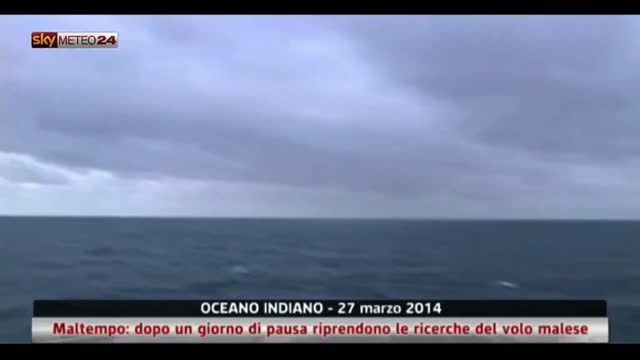 Dopo un giorno di pausa riprendono ricerche del volo malese