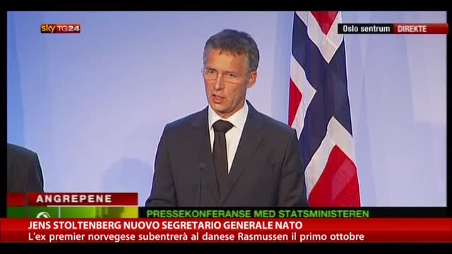 Jens Stoltenberg nuovo segretario generale Nato