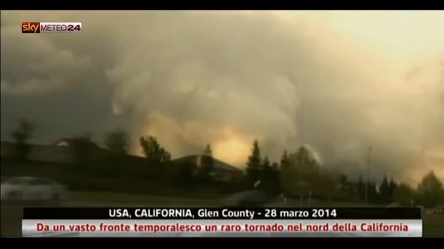 USA, raro tornado nel nord della California
