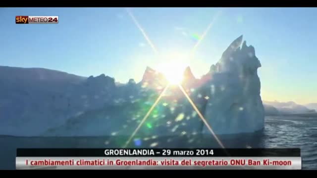 Clima, Groenlandia: visita del segretario ONU Ban Ki-moon