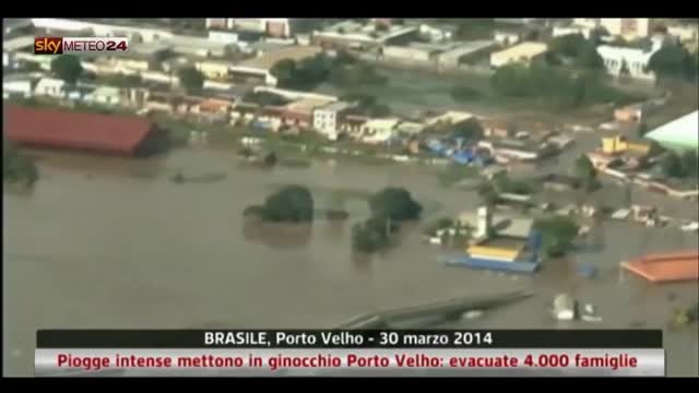 Piogge intense a Porto Velho: evacuate 4.000 famiglie. Video