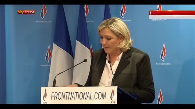 Amministrative Francia, conferenza stampa di Marine Le Pen