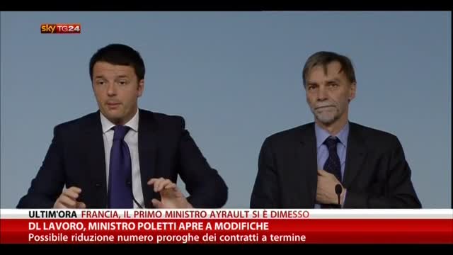 Riforme, conferenza stampa di Matteo Renzi