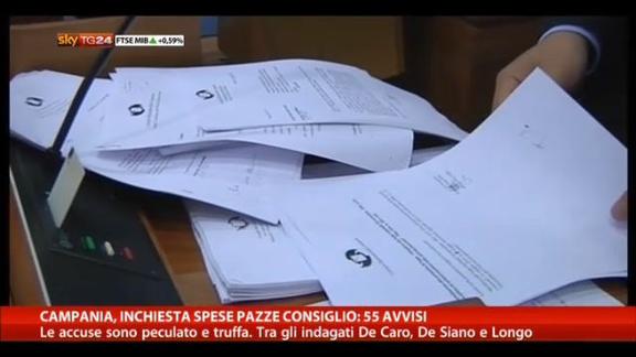 Campania, inchiesta spese pazze Consiglio: 55 avvisi