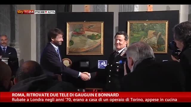 Roma, ritrovate due tele di Gauguin e Bonnard